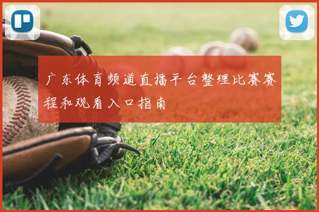 广东体育频道直播平台整理比赛赛程和观看入口指南